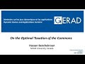On the Optimal Taxation of the Commons, Hassan Benchekroun