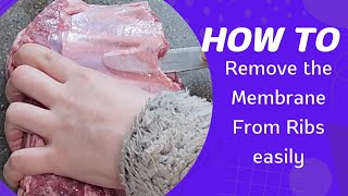 How to Remove the Membrane From Ribs Quickly and Easily With Only a Butter Knife