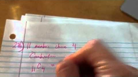 Combinations: 11 members choose 4 for a committee