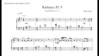 Keith Jarrett - Radiance Pt  9 - Transcription