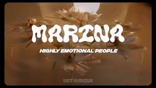 MARINA - Highly Emotional People (Lyrics)