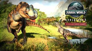 NEW SPECIES DLC - PREHISTORIC EAST🌴🌷 / JURASSIC WORLD EVOLUTION 3 #jurassicworld #dinosaur #xbox
