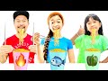 NO HANDS VS 1 HAND VS 2 HANDS EATING CHALLENGE KAYCEE WONDERLAND 