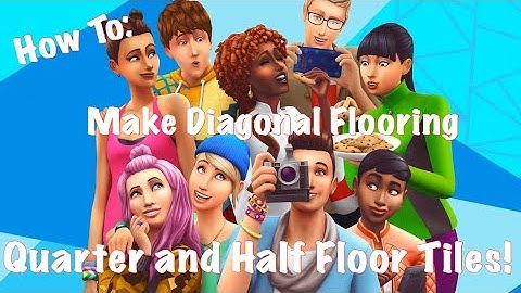 How To Make Diagonal, Quarter, And Half Floor Tiles On The Sims 4 For PS4