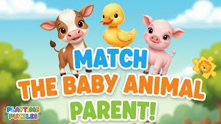 👶 Baby Animals Quiz! Learn & Match Animal Parents and Babies (Fun Educational Game for Kids) screenshot 5
