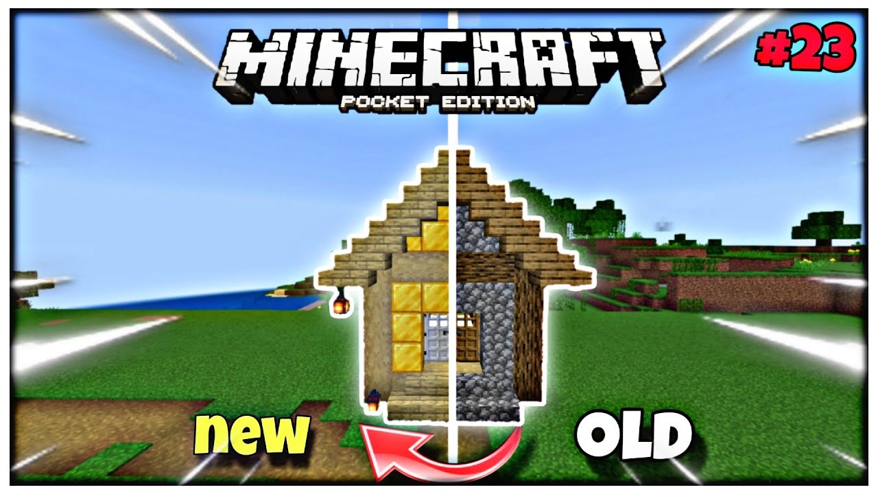 I build an golden🤑 village for my villagers😎 in mcpe📱 survival || survival series #23