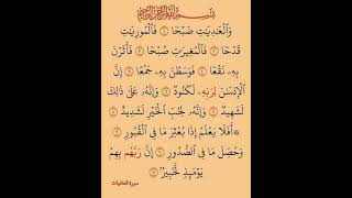 100 سورة العاديات - القارئ الشيخ عبد المجيد بنكيران #لايك_اشتراك #قرآن #اكسبلور #المصحف_المرتل #سبح