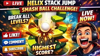 HELIX STACK JUMP ! SMASH BALL CHALLENGE LIVE NOW screenshot 4