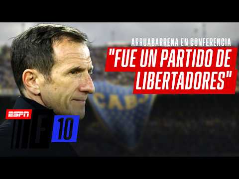"TODOS LOS PARTIDOS ACÁ SON FINALES", SENTENCIÓ ARRUABARRENA EN CONFERENCIA TRAS EL TRIUNFO DE BOCA