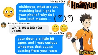 'what are you watching last night?' - Haikyuu group chat (texting story)