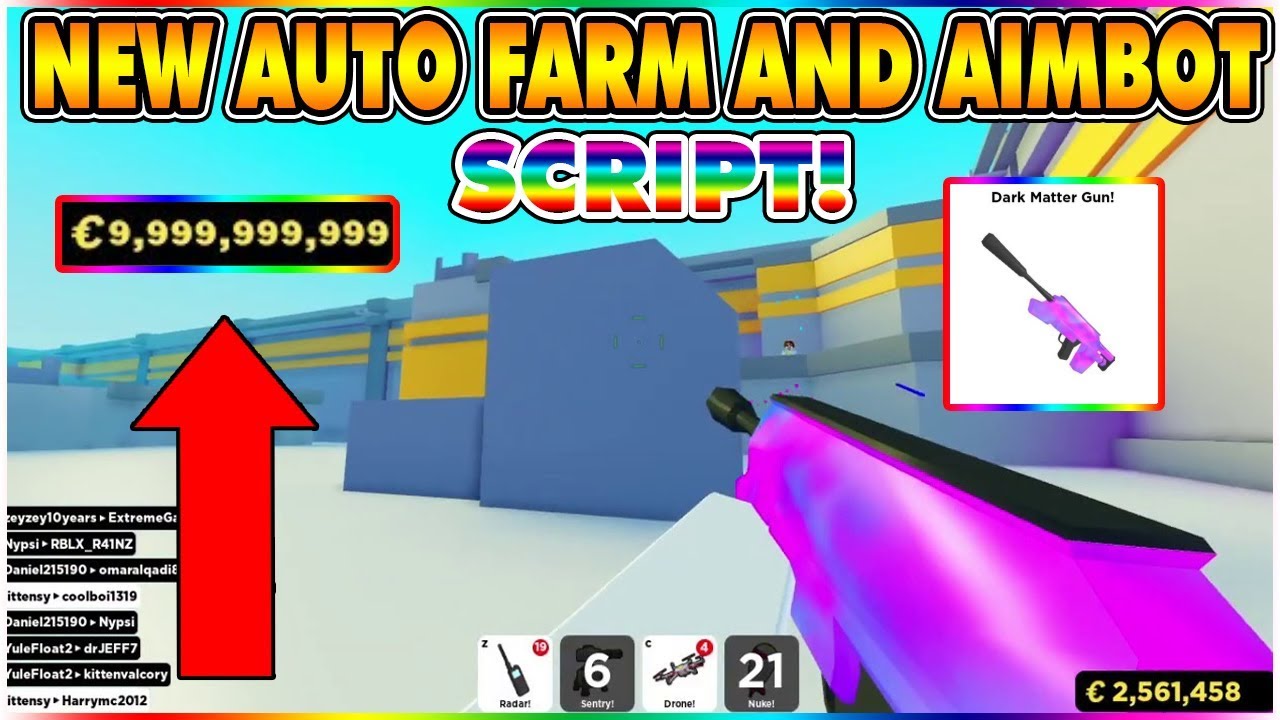 New Auto Farm And Aimbot Script Unlimited Credits Not Patched