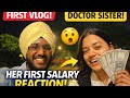 🩺Doctor Sister’s FIRST SALARY REACTION – FIRST VLOG😂 | NEET & MBBS Q&A | Epic Brother-Sister Moments
