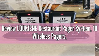 Review LOUKIENE Restaurant Pager System, 10 Wireless Pagers, Touch Keyboard Calling Customers Waitin