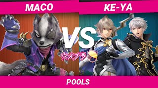 【スマブラSP】ウメブラSP6 POOLS / MACO(Wolf) vs けーや(Reflet) / Umebura SP6 - Smash Ultimate
