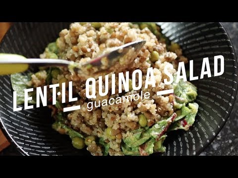 Quinoa Lentil salad with lemon dijon dressing | vegan recipe | 퀴노아 렌틸 샐러드, 비건 레시피