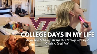 the start of my last semester in college ever: virginia tech