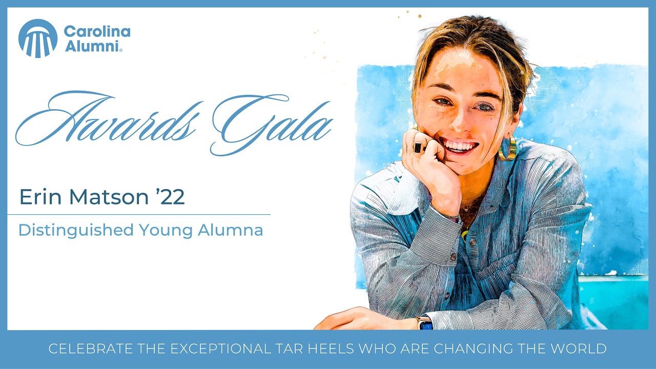 Erin Matson Earns UNC Distinguished Young Alumna Honor