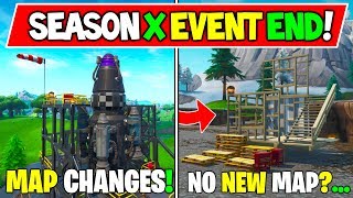 *NEW* Fortnite SEASON X STORYLINE ENDING! + "No NEW MAP?" + Secret Map Changes (Live Event & Theory)