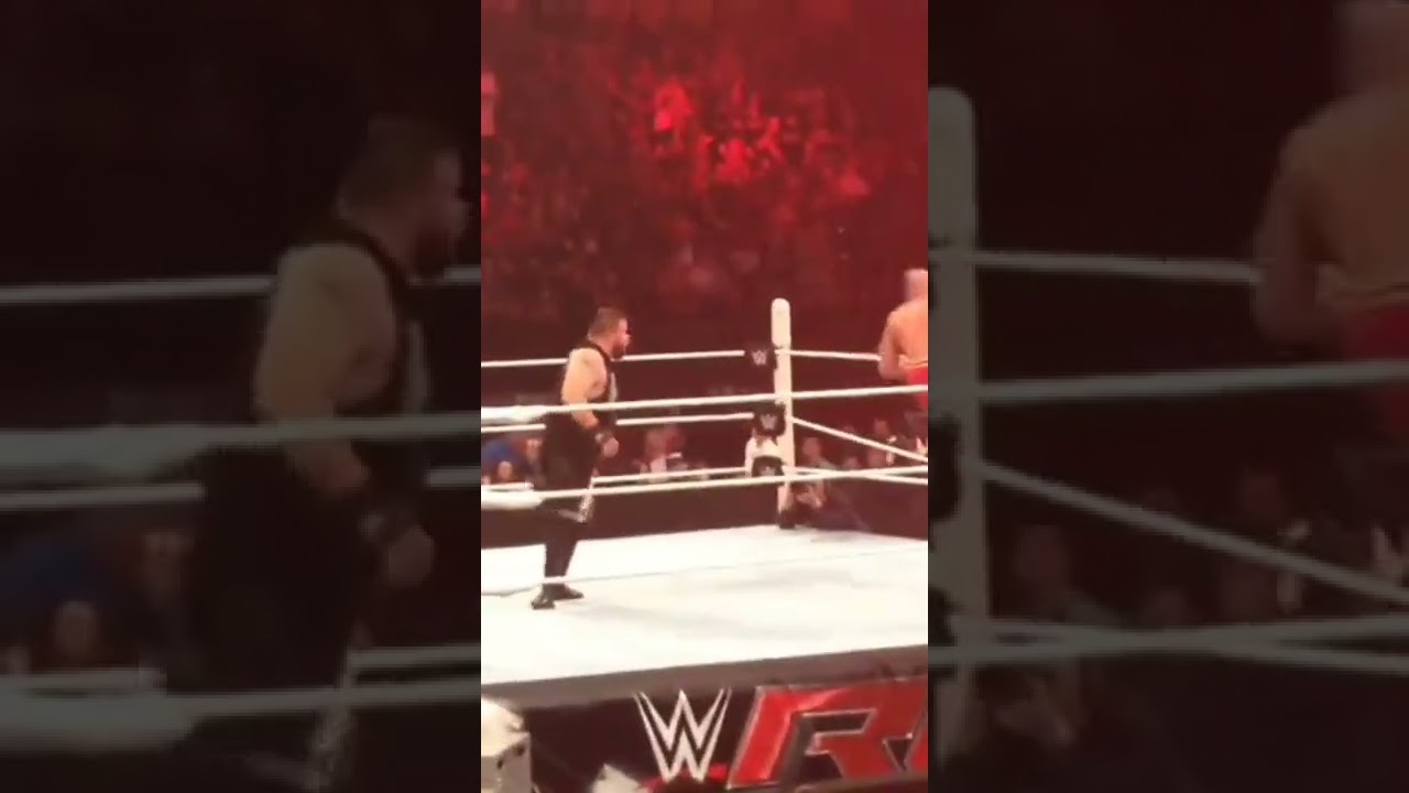 Cesaro Hits Kevin Owens with a Springboard Uppercut