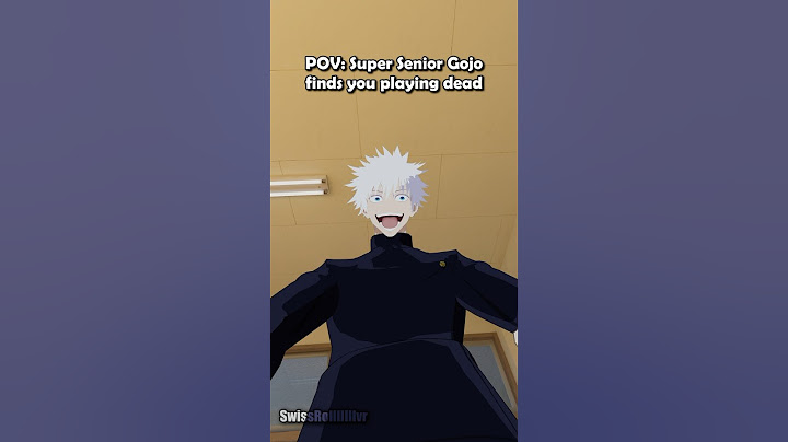 Don’t let Super Senior Gojo catch you lacking 😭😂 #jujutsukaisen #viralvideo #vrchat