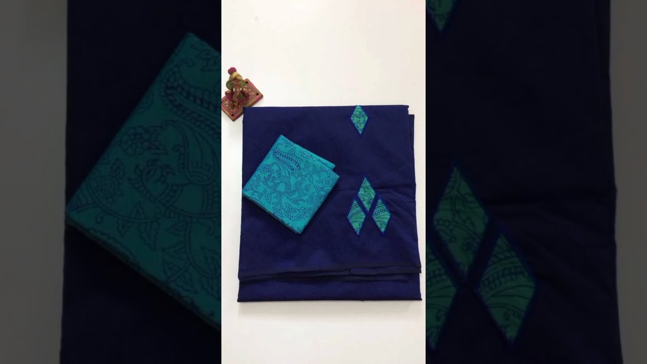 South cotton patch work sarees              
