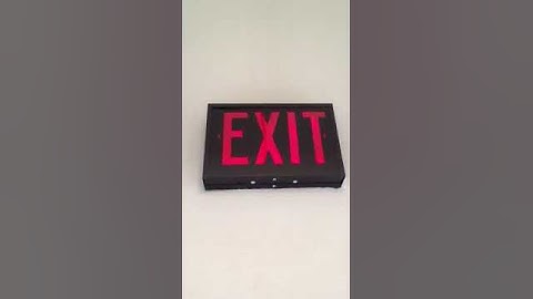 Exit Signs - Fully Illuminated