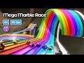 Mega marble race  marblerace marbles marblerun blender animation 60fps physics