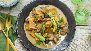 Mixed Mushroom, Tofu & Courgetti Thai Green Curry by The Spice Tailor