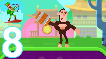 Bowmasters - Gameplay Walkthrough Part 8 - MR. Moyer (iOS, Android)