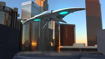 Maya animation: Aircraft landing