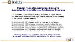 Decision Making for Autonomous Driving via Augmented AdversarialInverse Reinforcement Learning