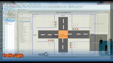 Simulation Traffic Light Proteus + Coding Arduino IDE