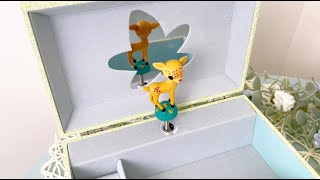 可愛いバンビのオルゴール付きジュエリーボックス フォーンズソング