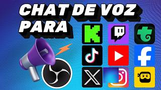 Chat de Voz para TUS STREAMS en Twitch, Kick, YouTube y MÁS | TUTORIAL FÁCIL