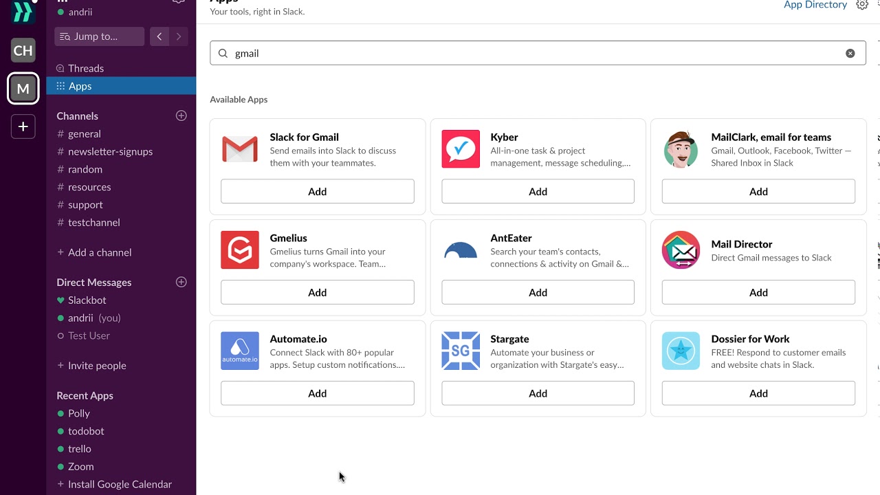 How To ADD GMAIL APP To SLACK YouTube