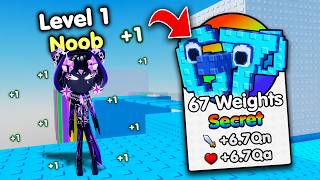 Starting Over as NOOB with OP SECRET in +1 Strength Troll Obby! (Roblox)
