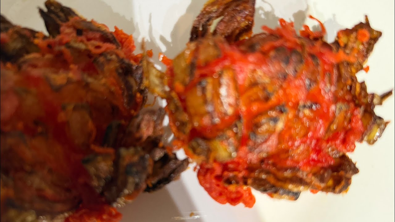 Blooming Fried Onion Recipe ASMR 