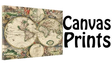 Interior Design - World Map Canvas Prints