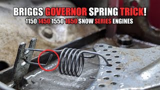 Briggs and Stratton Snow Series Governor Spring Trick
