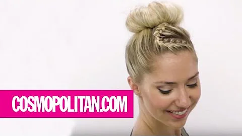Zigzag Wrap-Up Top Knot Hyperlapse | Cosmopolitan