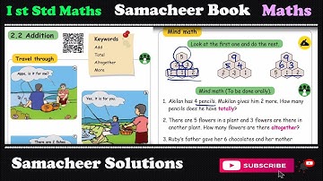 Ist Std Maths | Unit 2.2 | Addition| Samacheer Kalvi | Mathematics
