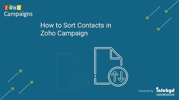 How to Sort Contacts in Zoho Campaign