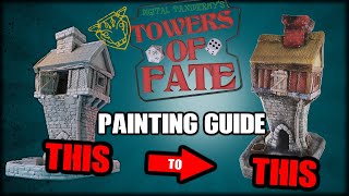 Towers of Fate Painting Guide - A quick paint tutorial for 3d printed tabletop gaming dice tower