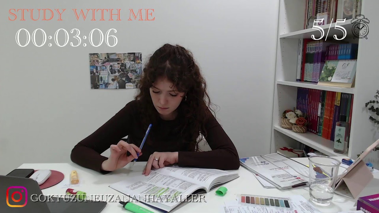 HER GÜN BİRLİKTE DERS ÇALIŞIYORUZ // STUDY WİTH ME 5 HOURS