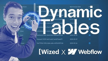 Dynamic Data-Tables in Wized & Webflow using AG Grid (Synched with Xano!)