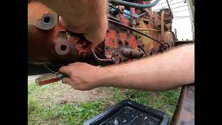 How to remove tractor hydraulic pump, Farmall 460