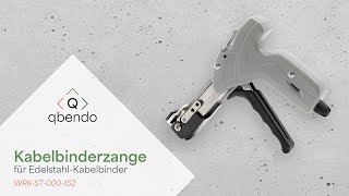 Qbendo Kabelbinderzange Mit Schneidefunktion Für 4,5-7,9 Mm Edelstahlkabelbinder