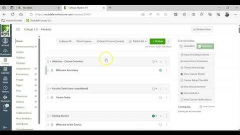 How Do I Publish And Unpublish A CANVAS Course?