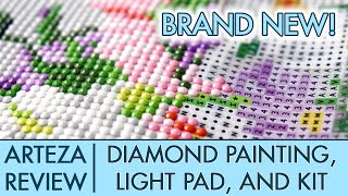 Arteza Review Unboxing New Arteza Diamond Paintings, Light Pad, And Kit