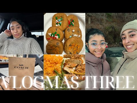VLOGMAS THREE: Curling My Hair With The Shark Flexstyle, More Shopping, Ice Skating & More